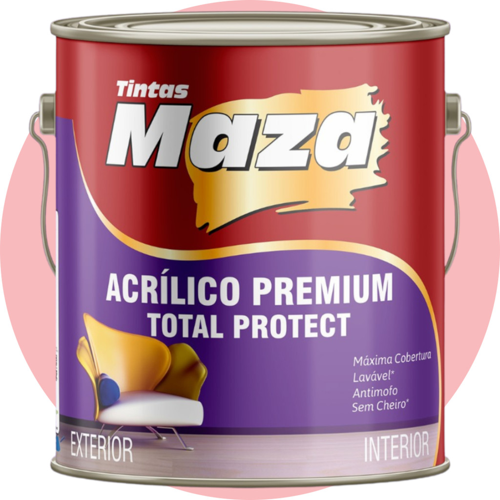 Tinta Acrílica Para Parede Interna Externa 3,6l Rosa Decora | Shopee Brasil
