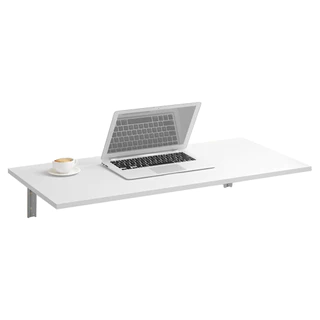 Mesa Escrivaninha MDF 60 cm Branca Suspensa Computador Notebook Home Office Cozinha Quarto