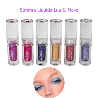 Sombra Liquida 6 Cores (Tampa Transparente) - Lua e Neve