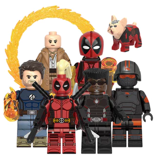 Heróis Lady Deadpool Lâmina De Tocha Humana TVA Agente Kidpool Cassandra Nova Xavier Brinquedos Em Blocos De Construção