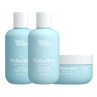 Kit Magic Beauty Hydra Hero -  Shampoo 250ml e Condicionador 250ml e Máscara 200g em Oferta na Shopee