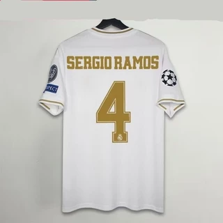 19 20Real Madrid Camisa De Futebol Doméstico KROOS BENZEMA SERGIO RAMOS Retro 。