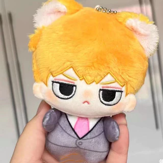 2024 Novo Chaveiro Mob Psycho 100 Plush Doll Keychain-10cm Ornamento Pendurado Adorável-Presente Perfeito E Fofo