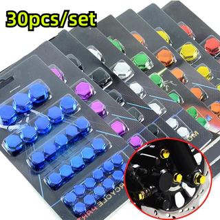 30pçs Capas De Parafusos De Modificação De Motocicletas Para Scooters Motorizadas Acessórios De Capa Colorida Carros Elétricos 1.4/1.2/1/0.8CM em Oferta na Shopee