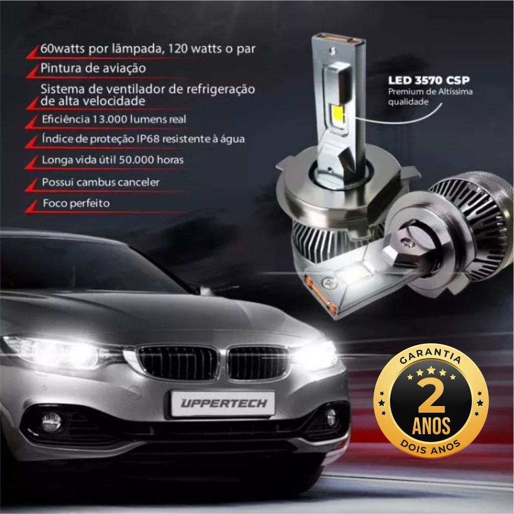 ULTRA LED UPPERTECH H-7 EXTREME WHITE 6000K 60W 13000 Lumens