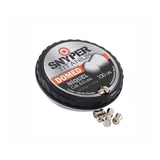 Chumbinho Premiun Titanium Domed 6,0 Niquelado 100un Snyper