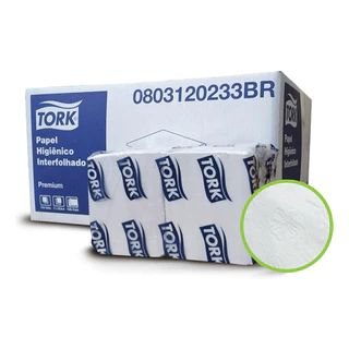 Papel Higiênico Interfolhado Premium Folha Dupla com 7.440un Tork