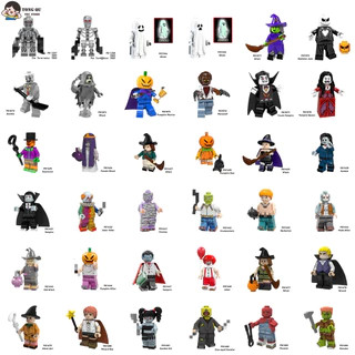 Vampiro Lobisomem Bloco De Construção Bonecas Halloween Modelos Colecionáveis Minifigura Presentes De Aniversário Brinquedos