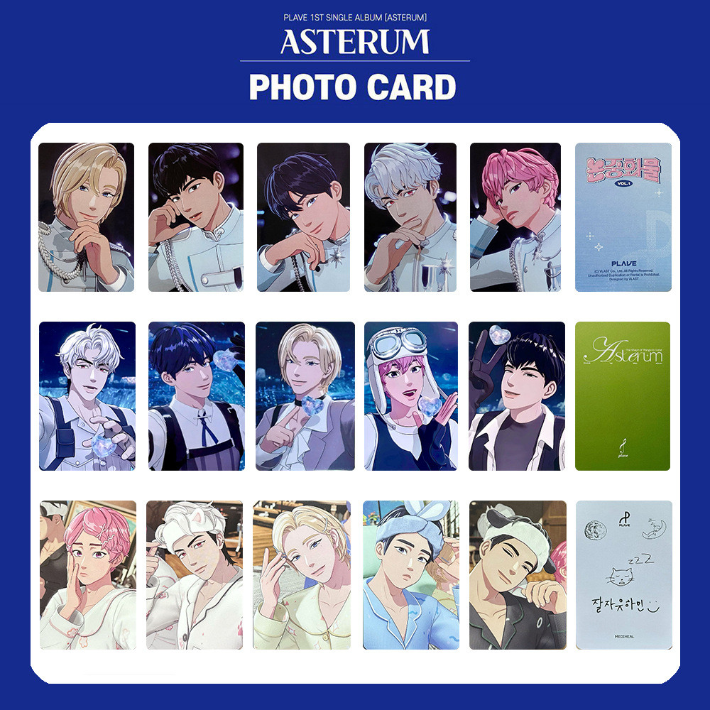 Kpop Idol PLAVE 1o Álbum Único Cartão Fotográfico Asterum | Shopee