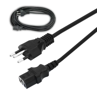 Cabo Força Tripolar P/ Fonte Pc Monitor Padrão Inmetro 3 Mts