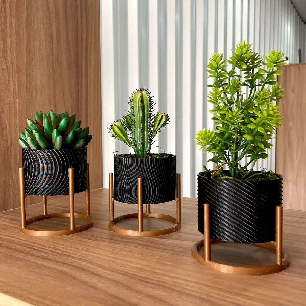 Trio de Vasos Cachepot imagem 4