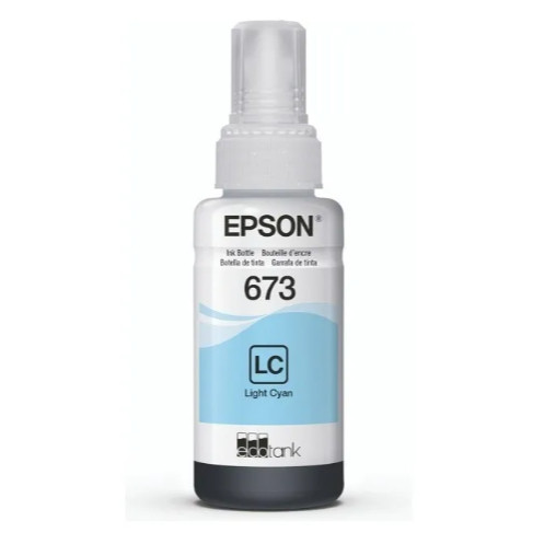 Refil De Tinta Para Ecotank 673 Ciano Claro Epson | Shopee Brasil