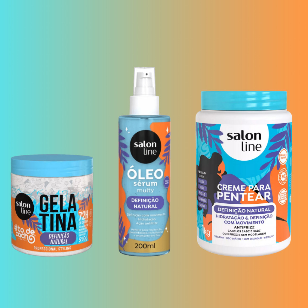 Linha e Kits Salon Line Definição Natural. | Shopee Brasil