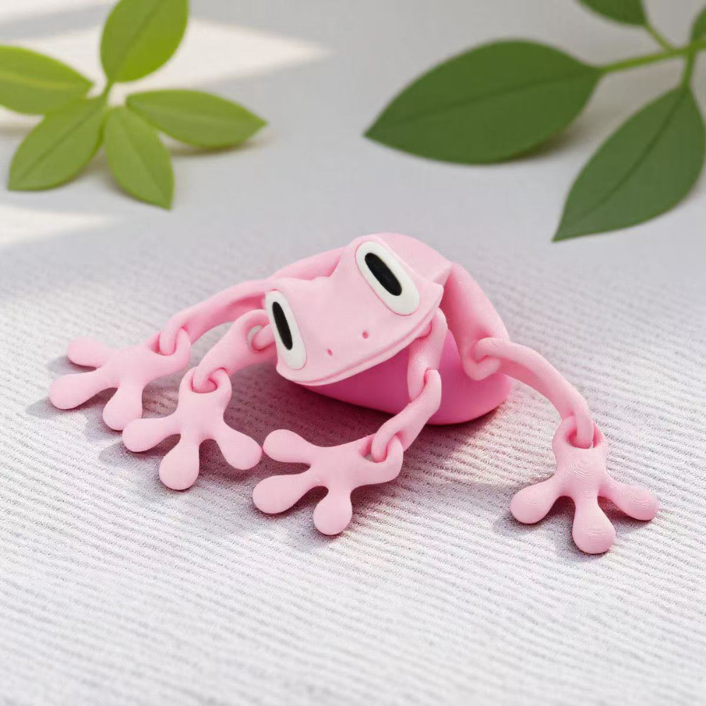 Brinquedo De Geladeira De Sapo Magnético Impresso Em 3D