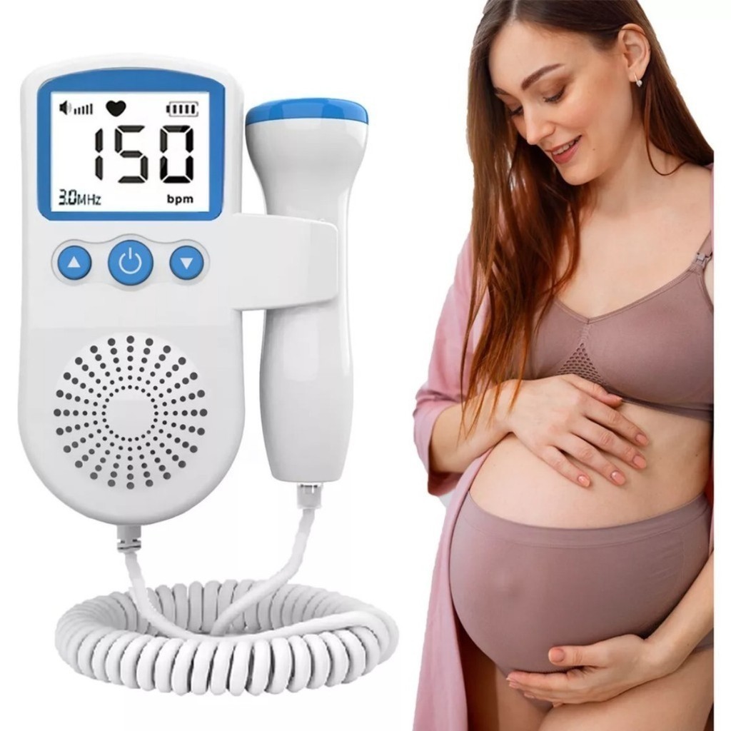 Monitor De Frequência Cardíaca Para Bebês Doppler Azul