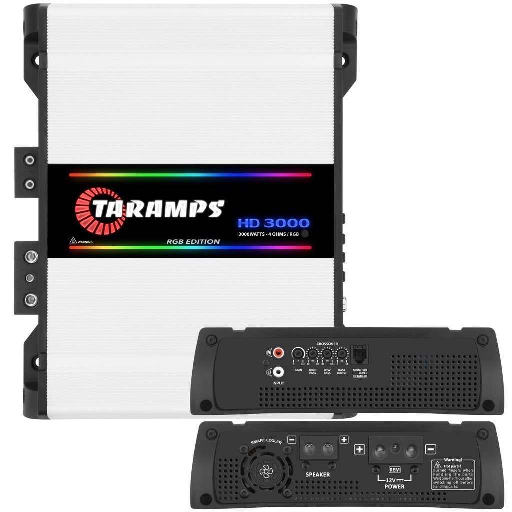 Módulo Amplificador Taramps HD 3000 RGB 3000W Rms 4 Ohms 1 Canal ...