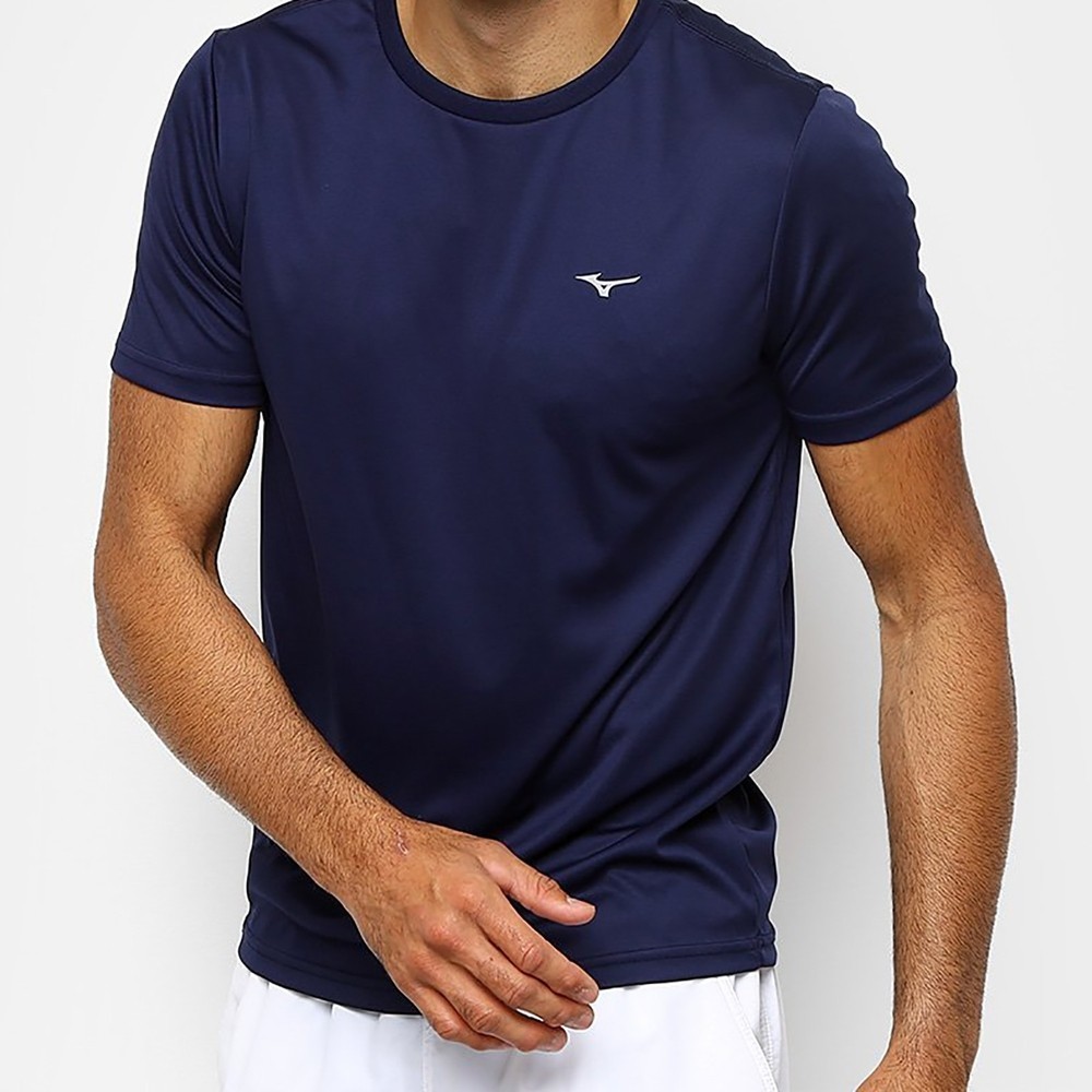 Camiseta Mizuno Run Spark 2 Masculina Marinho Shopee Brasil