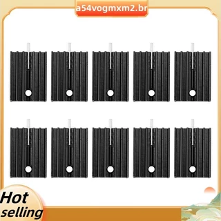 10 Pcs 21x15x11mm Dissipador De Calor De Alumínio Preto Para Transistores TO-220 Mosfet
