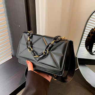 Bolsa de Alta Qualidade Retro Nicho Fêmea Novo Estilo Moda Feminina Rhombus Crossbody All-Match ins Shoulder Handbag