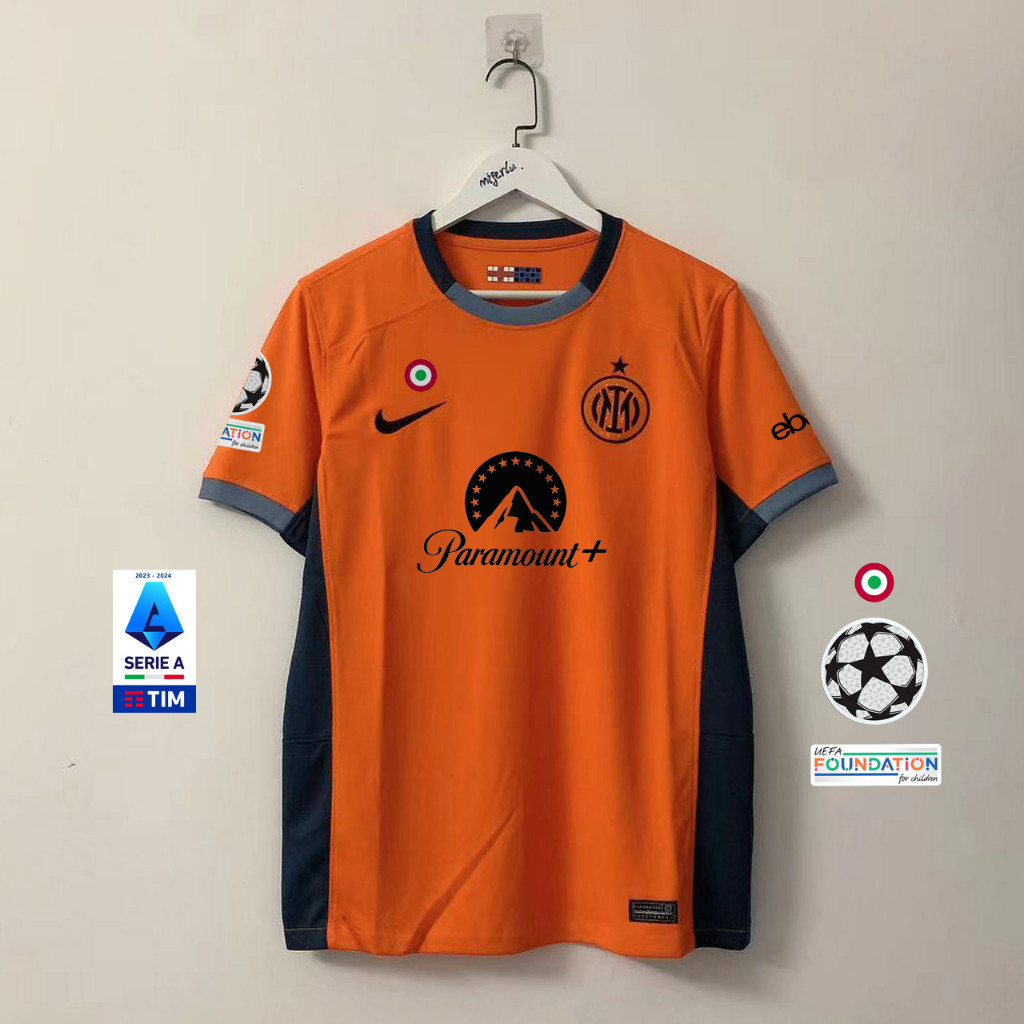 2023/24 Inter Milan 3a Versão Dos Fãs De Futebol De Jersey De Longa Distância