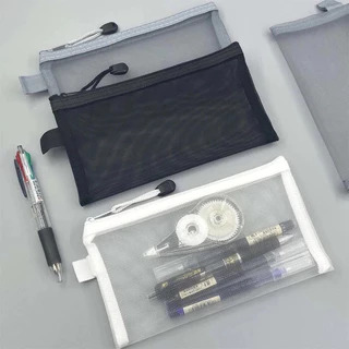 A6 A5 A5 A4 Saco Transparente Para Caneta De Malha De Armazenamento De Suprimentos Exames Estudantis