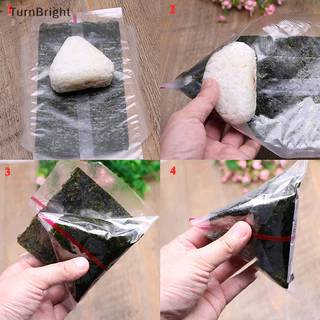 [TurnBright] 20Pcs Saco Triangular De Bolas De Arroz De Algas Marinhas Onigiri Sushi [BR]