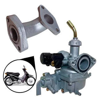 Carburador Completo + Coletor Admissão Biz 100 1998 Até 2005 Dream 100 1993 Até 1997 Sundown Web 100 2005 Até 2013