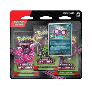Pokemon EV6.5 Blister Triplo Fabulas Nebulosas Certificado FSC Copag - 34888