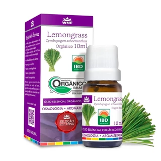 Óleo Essencial LEMONGRASS CAPIM LIMÃO Orgânico Cymbopogon schoenanthus Aromaterapia 10ml WNF