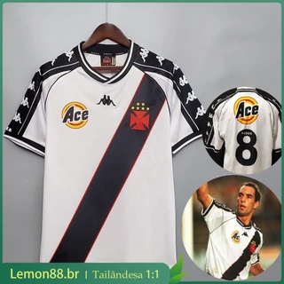 Camisola Retro Vasco 2000 Home Away Romário Camisola Retro Futebol UQM2