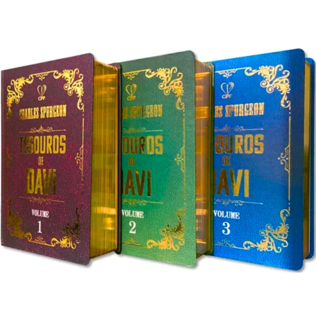 Os Tesouros De Davi | Box 3 Livros | Charles Spurgeon | Capa Dura ...