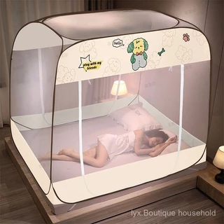 Nova moda, desconto de preço de verão yurt mosquiteiras para uso doméstico 2024 novo quarto sem instalação para crianças com padrão dobrável avançado criptografado