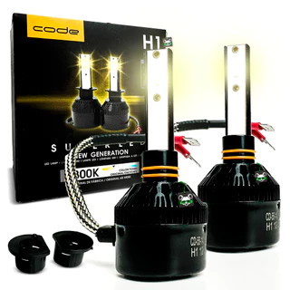 Par Super Led 3200l Tipo Xenon 4300K Encaixe H1 Lâmpada Automotiva
