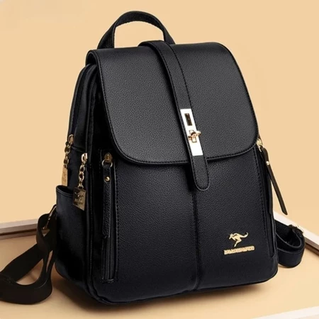 Bolsa mochila social feminina couro sintético PU