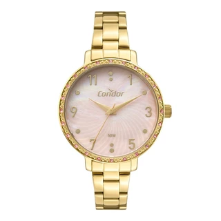 Relógio Condor Feminino Elegante Dourado - CO2036MXB/4T