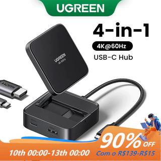 UGREEN Dobrável USB C HUB 4K60Hz HDMI PD100W USB3.0 Docking Station Para Telefone Tablet Laptop Macbook Pro Air Android Divisor