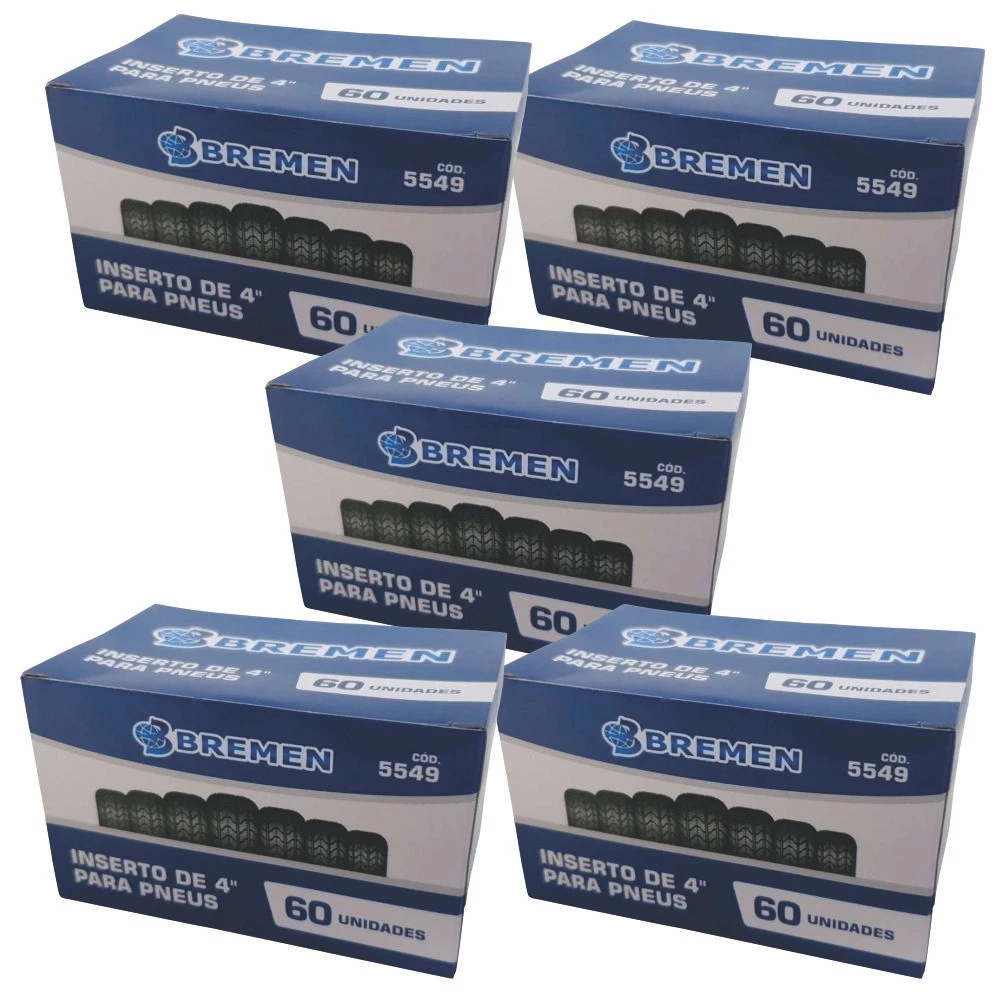 Kit 5 Insertos Reparo de Pneus