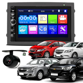 Kit Central Multimidia Espelhamento Android Ios Onix/Prisma/Cobalt/Spin 2012 13 14 15 16 17 18 2019