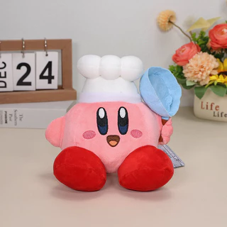 15cm pequeno desenho animado Anime Chef rosa Kirby brinquedo de pelúcia estrela Kirby boneca