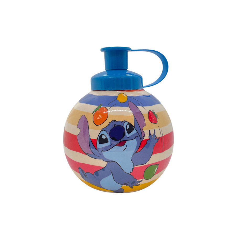 Garrafa Squeeze Bola Stitch Aloha - Azul - 500ml - 1 unidade - Rizzo