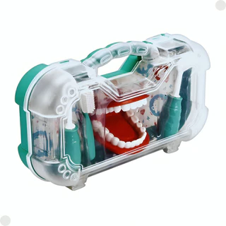 Maleta De Brinquedo Dentista Acessórios Verde 1270 Pakiplast