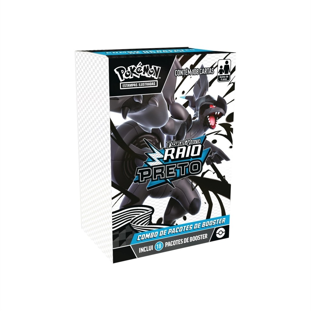 Combo De Booster Pokémon Raio Preto Copag