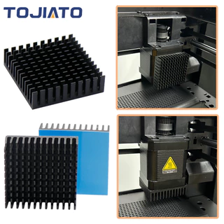 1-5pcs 3D Peças Da Impressora Dissipador De Calor Radiador De Alumínio Para Nema17 42 Stepper Motor 40x40x11mm