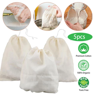 Saco De Leite De Porca , Queijo Para Coador Reutilizável , Pano De Algodão 100 % Não Branqueado , Filtro De Amêndoa/Aveia/Yogurt/Juice/Cold Brew Coffee Wine/Soup/Her