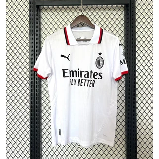 [Pergunta Do Ventilador] 24-25 AC Milan away jersey Serie Uma Camisa De Futebol De Manga Curta AAA + Customizável