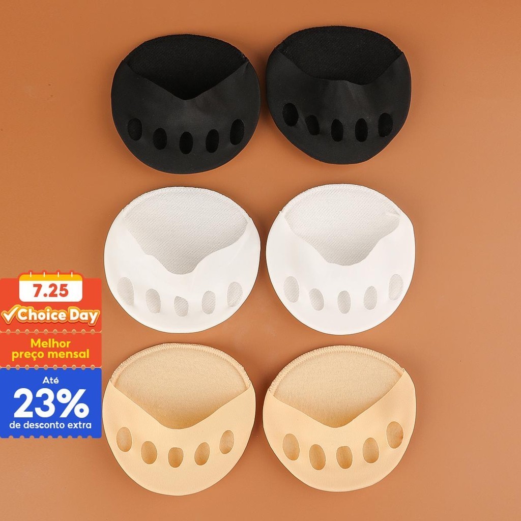 3 Pares De Almofadas De Tecido Do Favo De Mel Metatarsal Bola Para Os Pés , 3 Cores