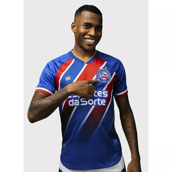 Bahia Jogo Masculino 2 2024 Com Patrocínio Tricolor