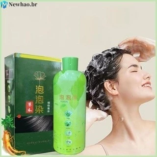 Shampoo Herbal Hair Color 3 Em 1 Tintura Para Cabelos Compridos Duradouros Escuros Suprimentos Homens