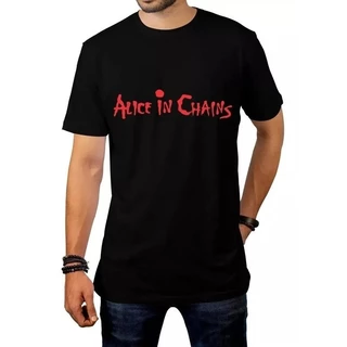Camisa Alice In Chains Logo Banda Rock Algodão11