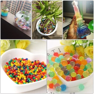 Cartela Com 24 Saquinhos De Orbs Bolinhas de Gel que Cresce na água Coloridos